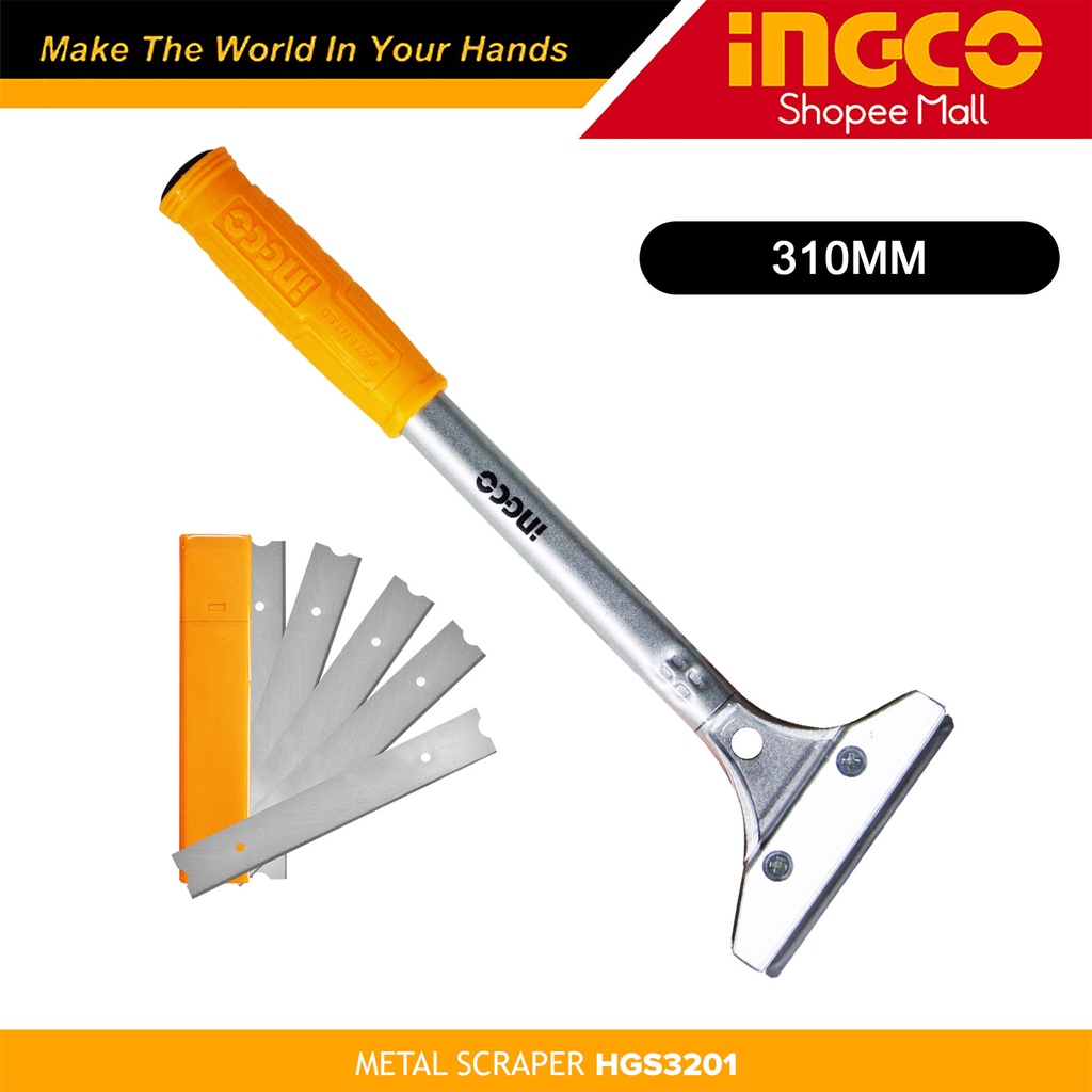 INGCO HGS3201 Metal Scraper Aluminum Handle 310mm _H | Shopee Philippines