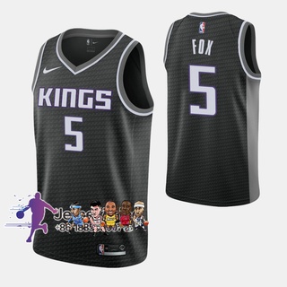 Nike Youth Sacramento Kings De'Aaron Fox #5 Black Swingman Jersey