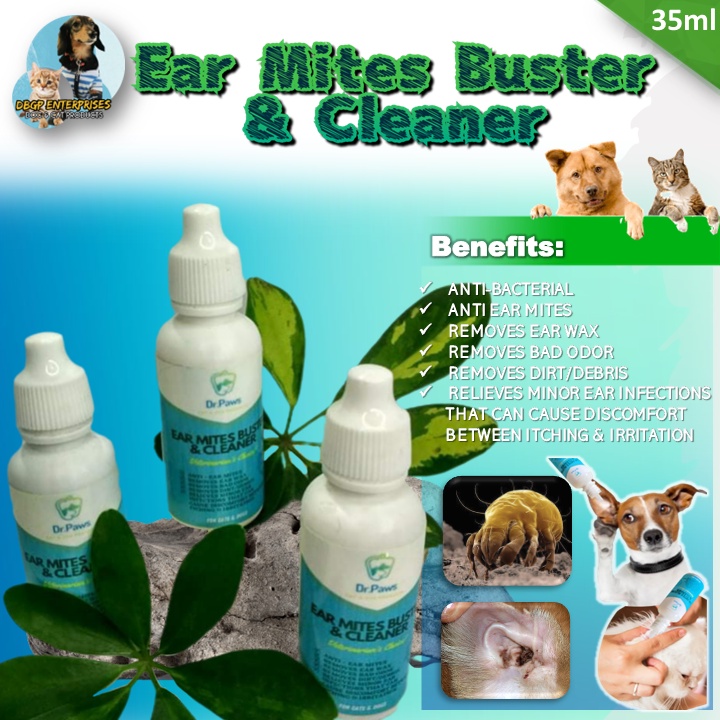 Ear Mites Buster / Ear Cleaner / Ear Disinfectant by Dr. Paws Shopee Philippines