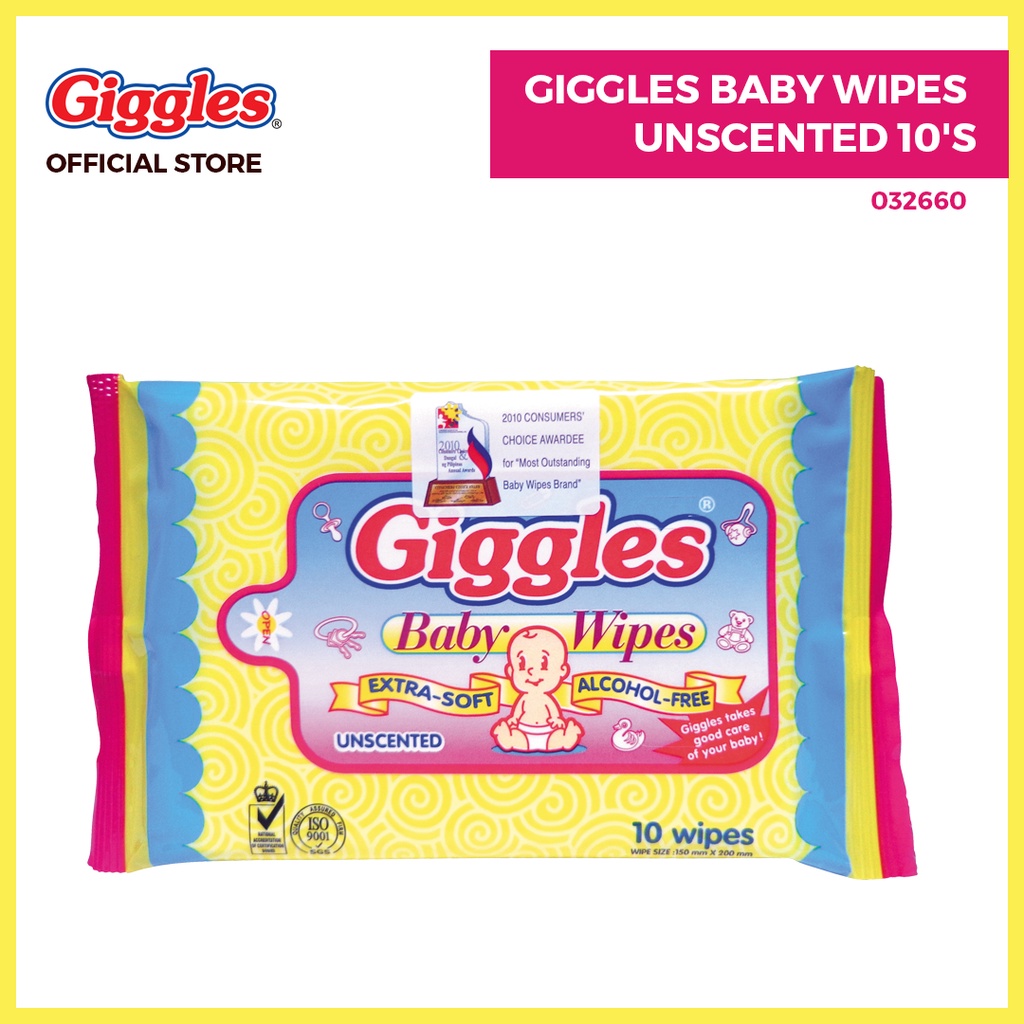 Giggles Wet Wipes Unscented 10s Shopee Philippines