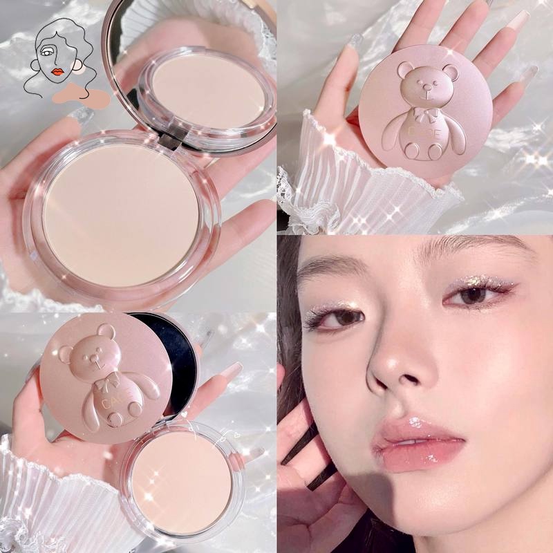 Waterproof Oil Control Matte Poreless Face Concealer Powder Compact