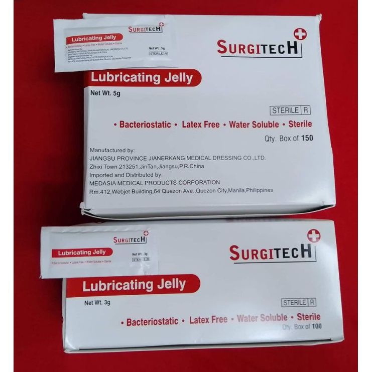 Surgitech Lubricating Jelly (3g, 5g) Shopee Philippines