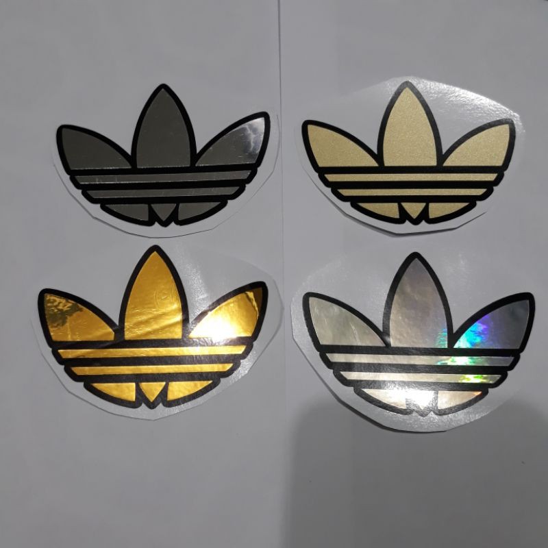 ADI DAS STICKER/DECAL IN GOLD, SILVER & HOLOGRAM | Shopee Philippines