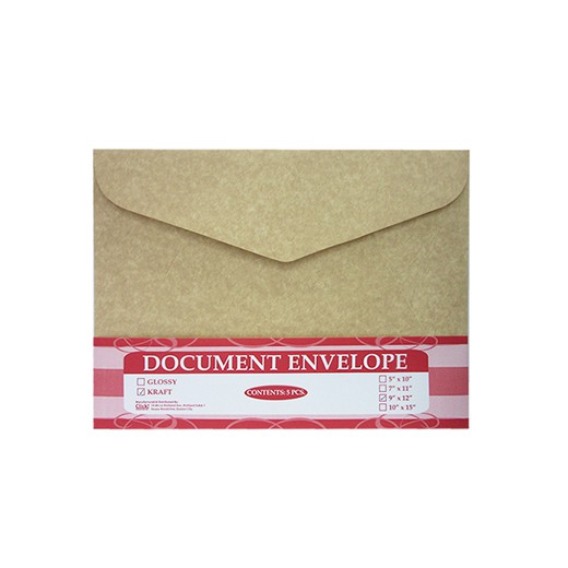 Click Document Envelope 007 Kraft 9x12 5s | Shopee Philippines