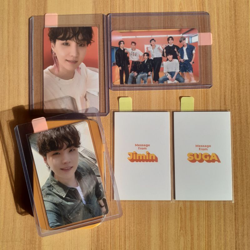 BTS Butter Album Cream & Peaches Version Photocard POB Message Card