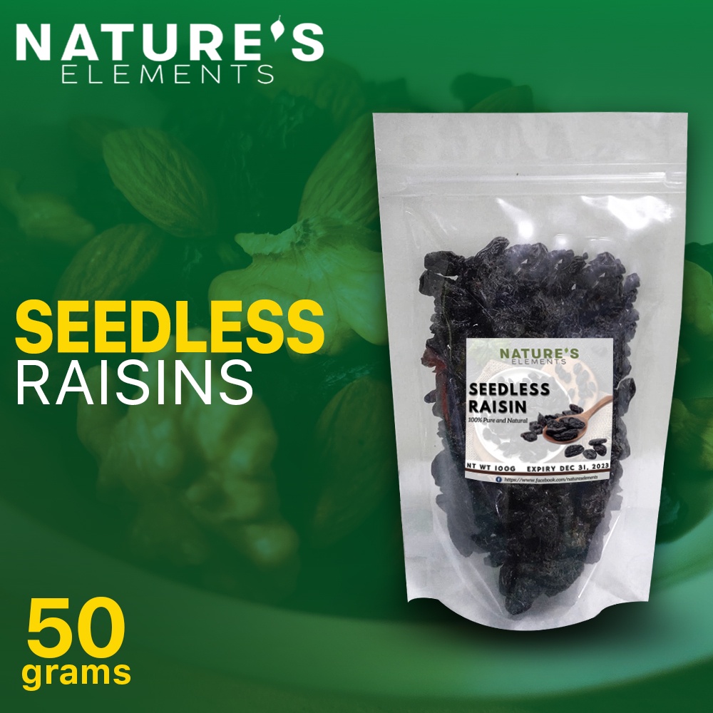50 grams Raisins Pasas Seedless Raisins - No Seeds Dried Fruit Sweet ...