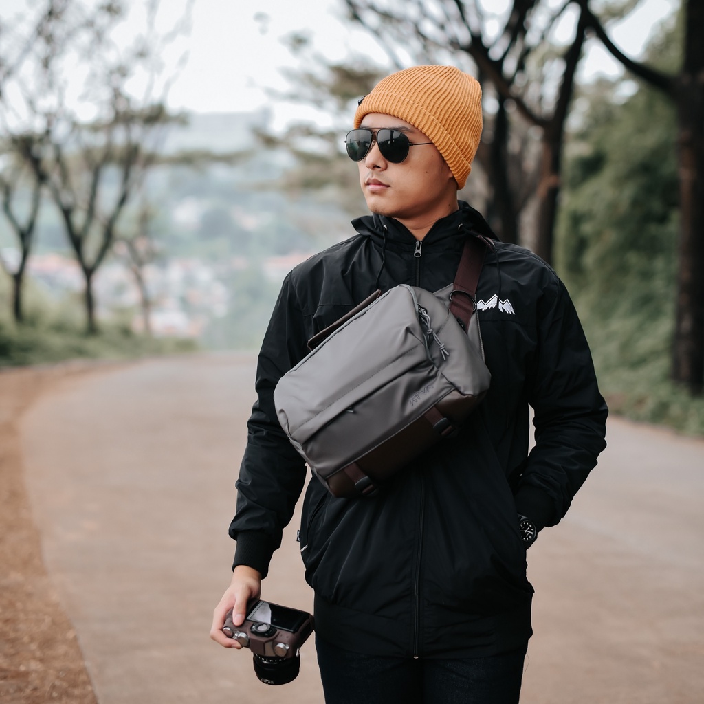 Sling Bag Waistbag Waist Hip Camera Bag Mirrorless DSLR Atva Zoom Olive