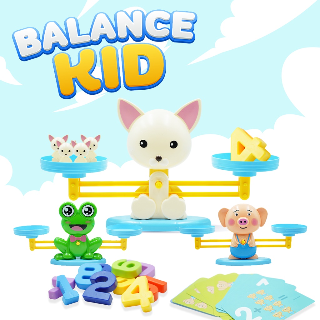 Arithmetic Practice Scales Plus Numbers Teach balance kid montessori ...