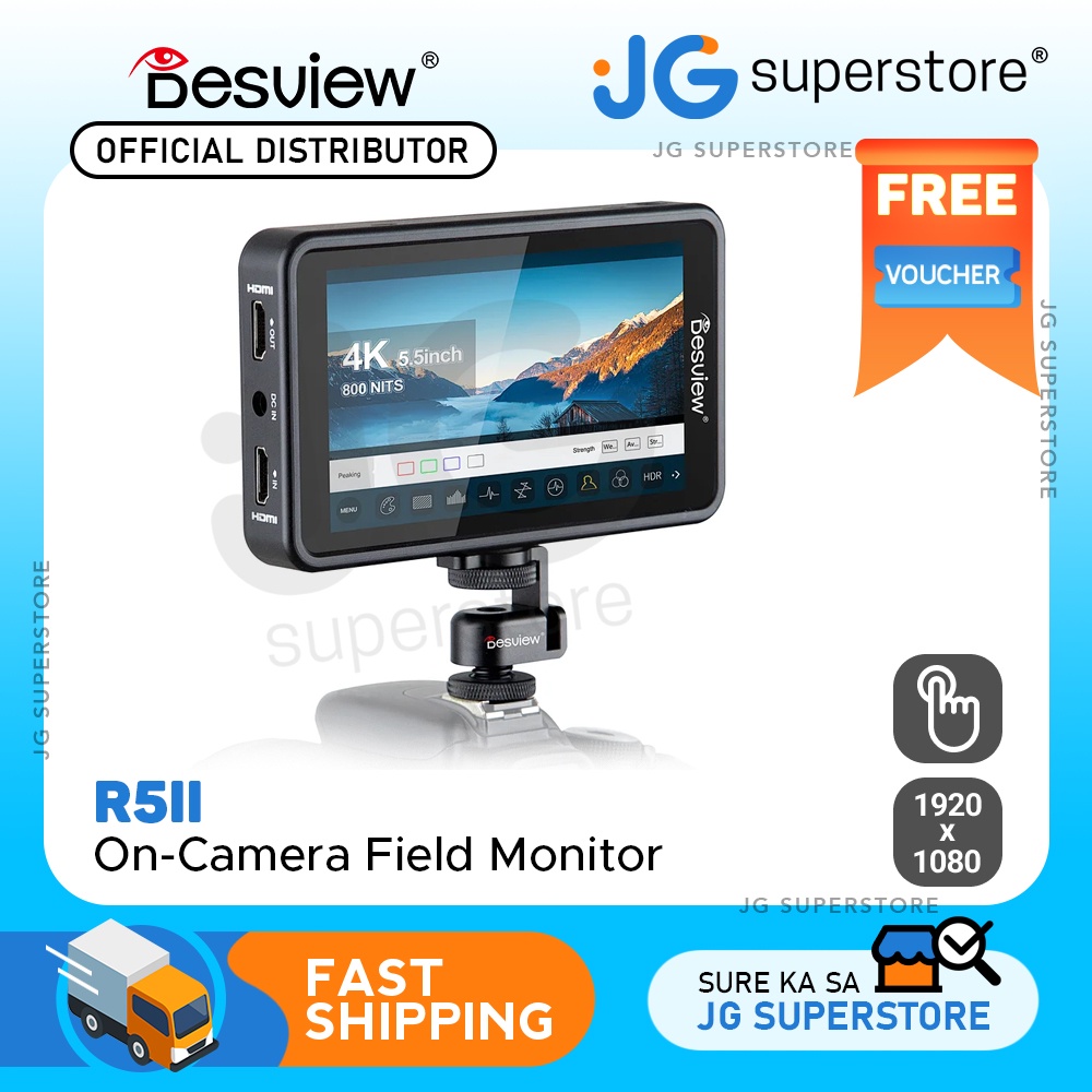 Desview / Bestview R5II 5.5-Inch HDR Touchscreen Camera Field Monitor w ...