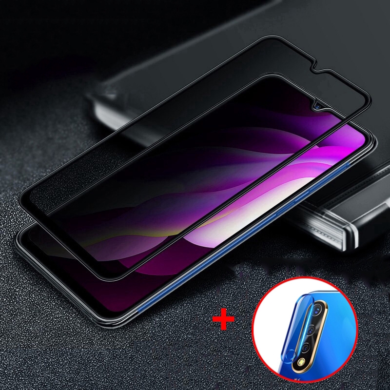 Vivo S1 V15 V11 Pro V9 Y17 Y15 Y12 Anti-Spy Tempered Glass Screen Protector  Camera Lens Protector