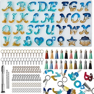 Alphabet Resin Silicone Molds Letter Number for Epoxy Molds DIY