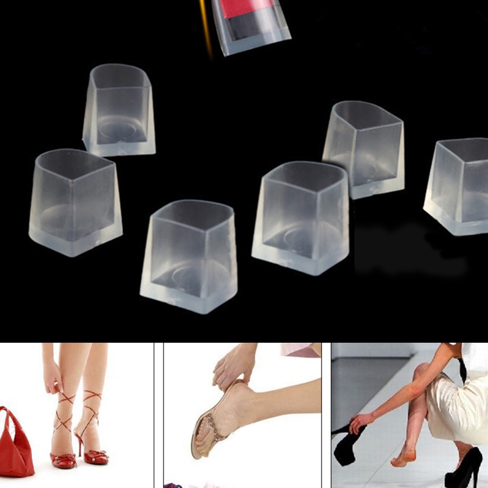 Clear Heel Protectors High Heeler Anti Slip Silicone Latin Stiletto