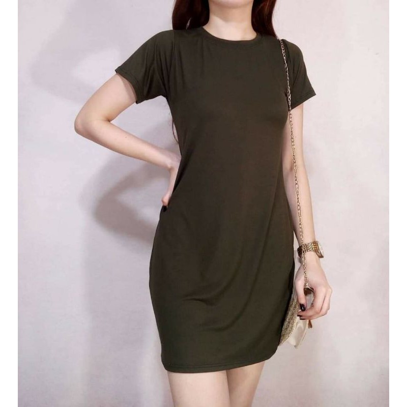 Bodycon Dress, Simple Dress, Stretchable | Shopee Philippines
