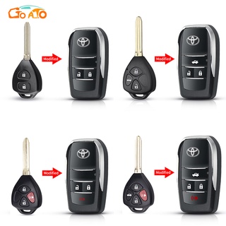 Toyota 2 button key shell Corolla Hiace Hilux Rav 4 Tarago & Yaris