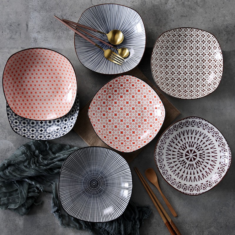 Japanese style ZENTANGLE PATTERN ceramic plate | Zpdv | Shopee Philippines