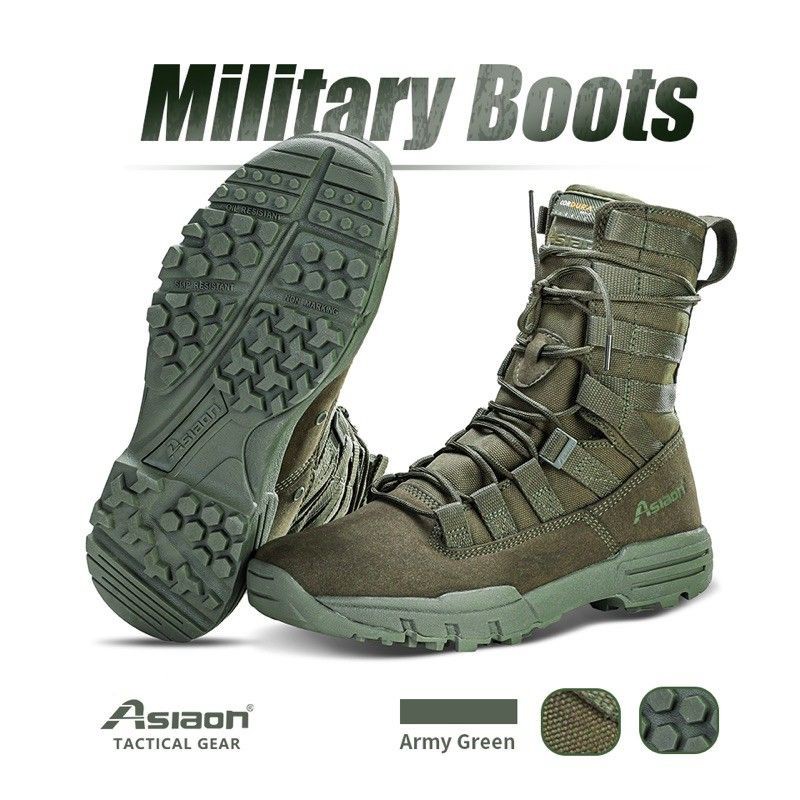 phi local stock Asiaon 579 Tactical High Cut Boots Military