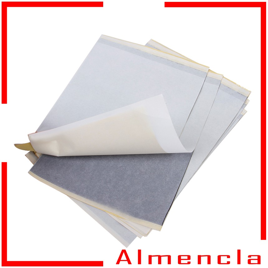 [almencla] 10 Sheets Thermal Carbon Stencil Transfer Paper For Ink 