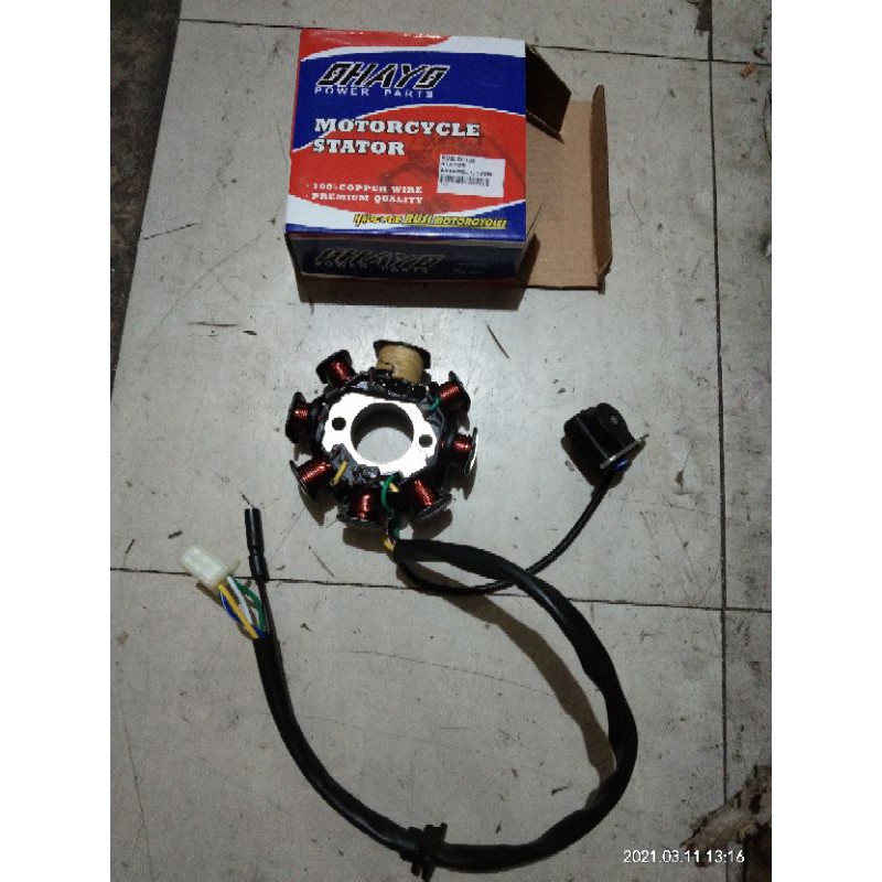 rusi sc125/gy6125 old stator assy ac type. | Shopee Philippines