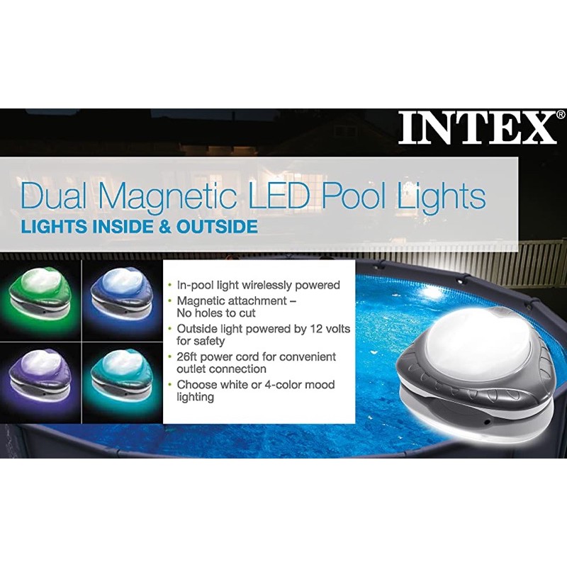 Intex Bestway Magnetic LED Pool-Wall Lights | Shopee Philippines