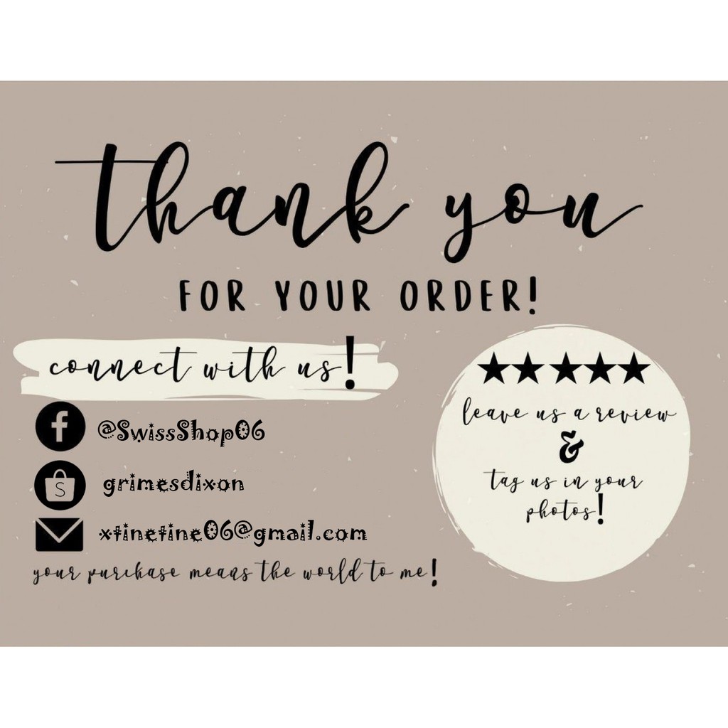 Personalized BUSINESS CARD / THANK YOU CARD / CALLING CARD / GIFT TAGS ...