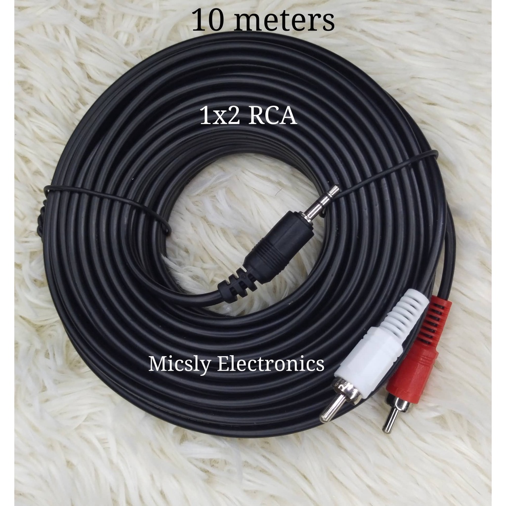 Rca X High Quality Mm Jack Plug Male To Rca Stereo Aux Audio Cable Line Meters