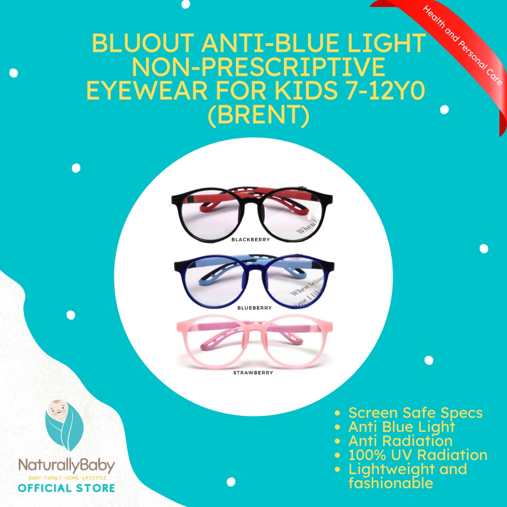 BluOut Blue Light Blocking Glasses for 7 to 12 years old (Brent ...