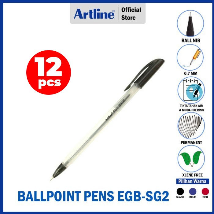 Artline Ballpoint Pen EK-SG2 (12Pcs) | Shopee Philippines