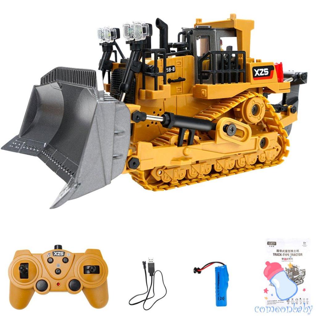 1:24 9CH RC Bulldozer With Light Electric Engineering Truck Heavy ...