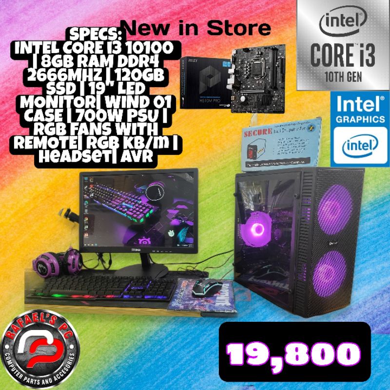 Brand New Intel Core i5 10th Gen Desktop PC Full Set