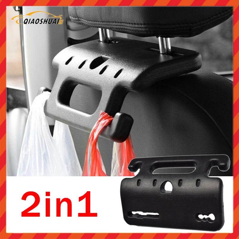 1 Pcs Multifunction Black Car Head Rest Handrail Plastic Kids Seat Back ...