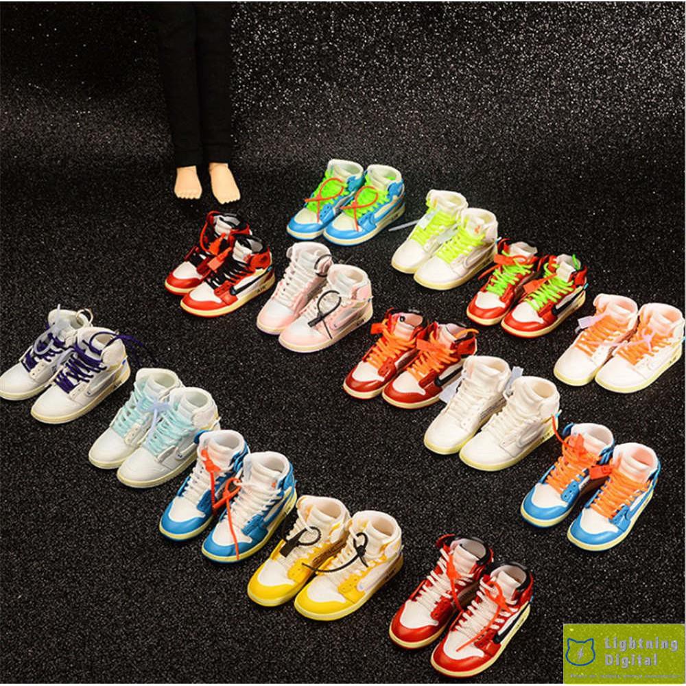 [3D KEYCHAIN] OFFWHITE x NIKE AIR JORDAN 1 Joint stereo mini A pair of ...