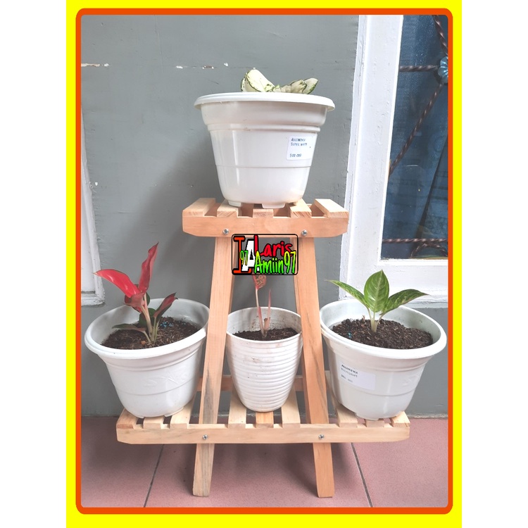 High Size Stacking Flower Rack/wooden Flower Holder/standing pot ...
