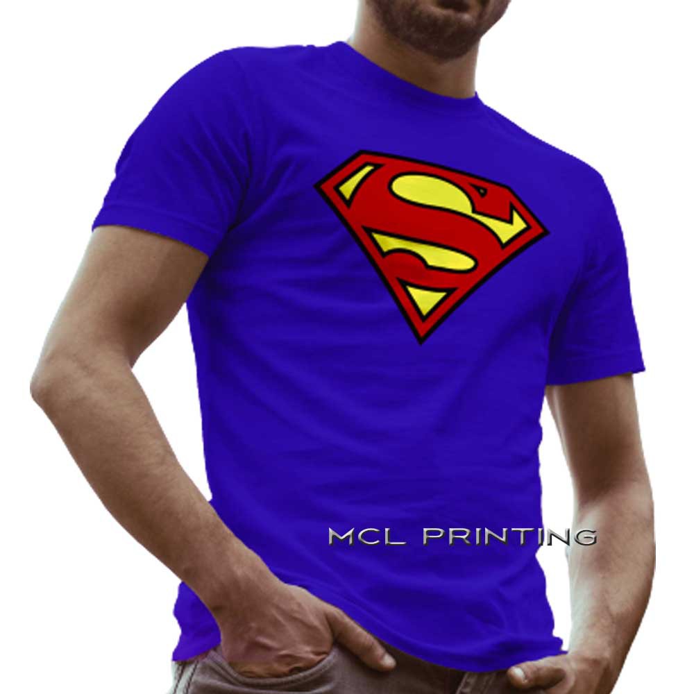 Royal blue clearance superman t-shirt