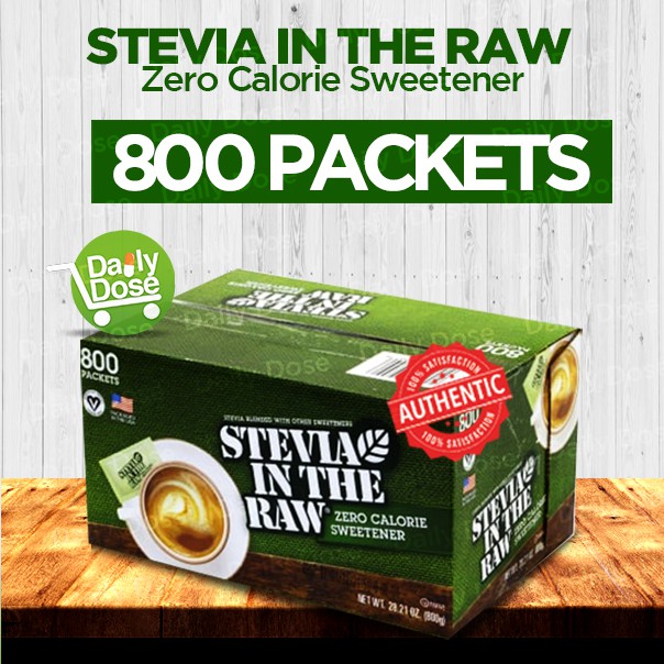 Stevia in the Raw Zero Calorie Sweetener 800 Packets in box Shopee