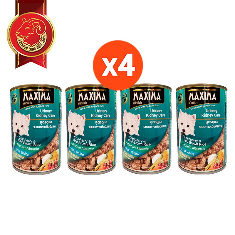 MAXIMAUrinary Kidney Care Dog Food Urinary Formula 380g (x4 Cans