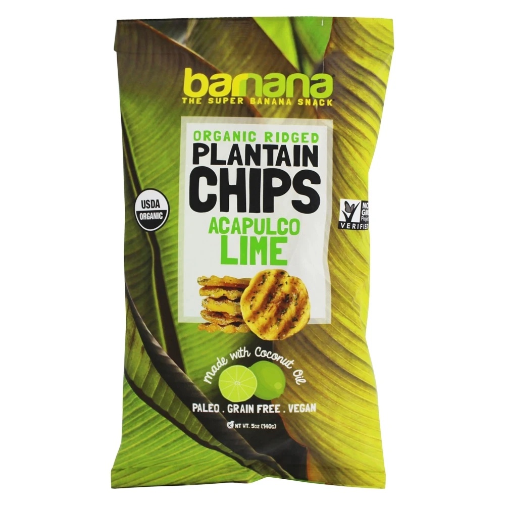 Barnana Organic Ridged Plantain Chips Acapulco Lime 140g Shopee