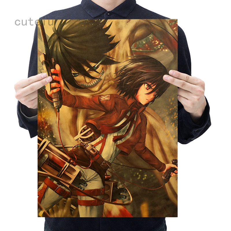 Anime Attack on Titan Poster-Attack on Titan D Poster Art Supplies ...