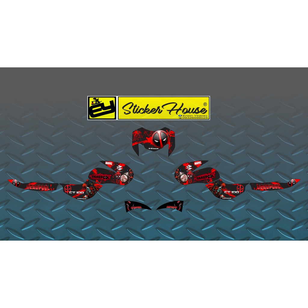 Bajaj CT100 Decals Laminated | Shopee Philippines