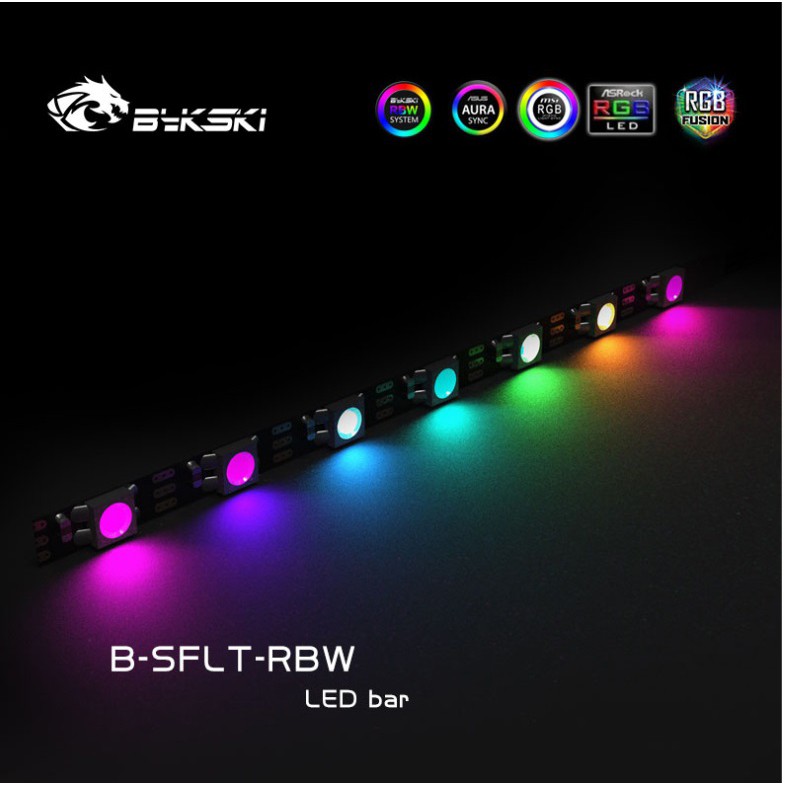 Bykski B-SFLT-RBW 5v Addressable RGB (RBW) LED Strip Light - Length(mm ...