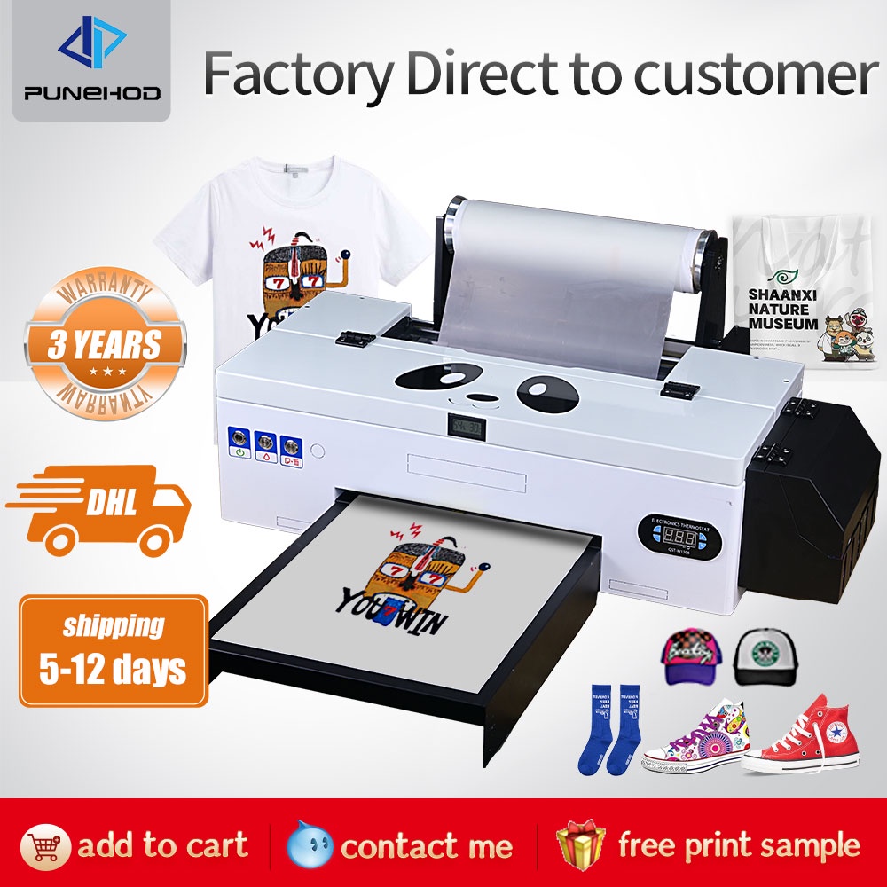 Punehod A3 Dtf Transfer To Film Diy Printing Printer Vs Dtg Screen Heat Press Textile T Shirt 7213