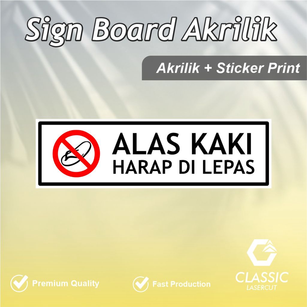 Please Removable Footrest Sign Board / Acrylic Sign Board / Please ...