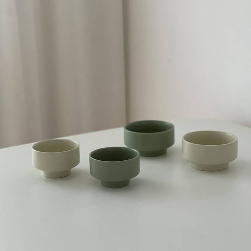 home lifeins Nordic Korean style matte tall bowl creative simple soup ...