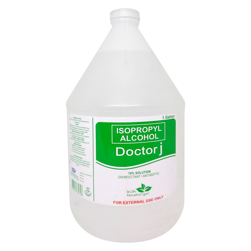 Doctor J 70% Isopropyl Alcohol 1 Gallon | Shopee Philippines
