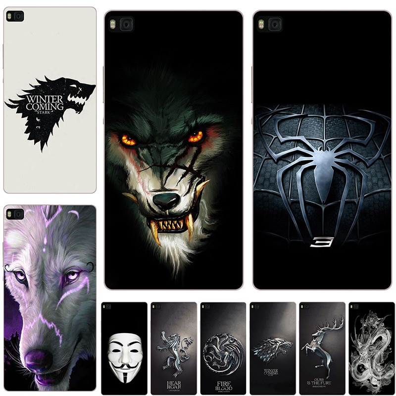 QiongniAN Custodia per Huawei P8 Standard Edition GRA-L09 Custodia Case Cover Blue