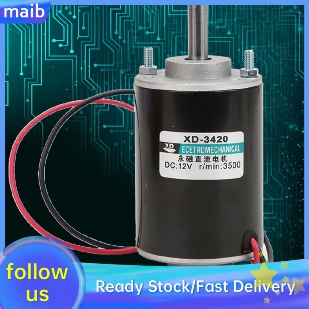 [ready Stock] Xd 3420 12 24v 30w Permanent Magnet Dc Motor High Speed Cw Ccw Shopee Philippines