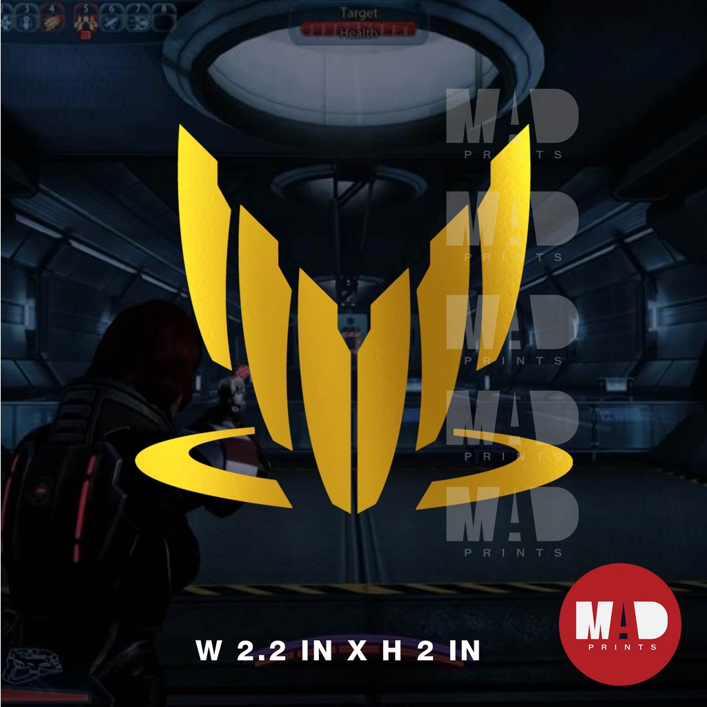 Mass Effect Spectre Logo Mass Effect Specte Logo Sticker Vinyl Decal