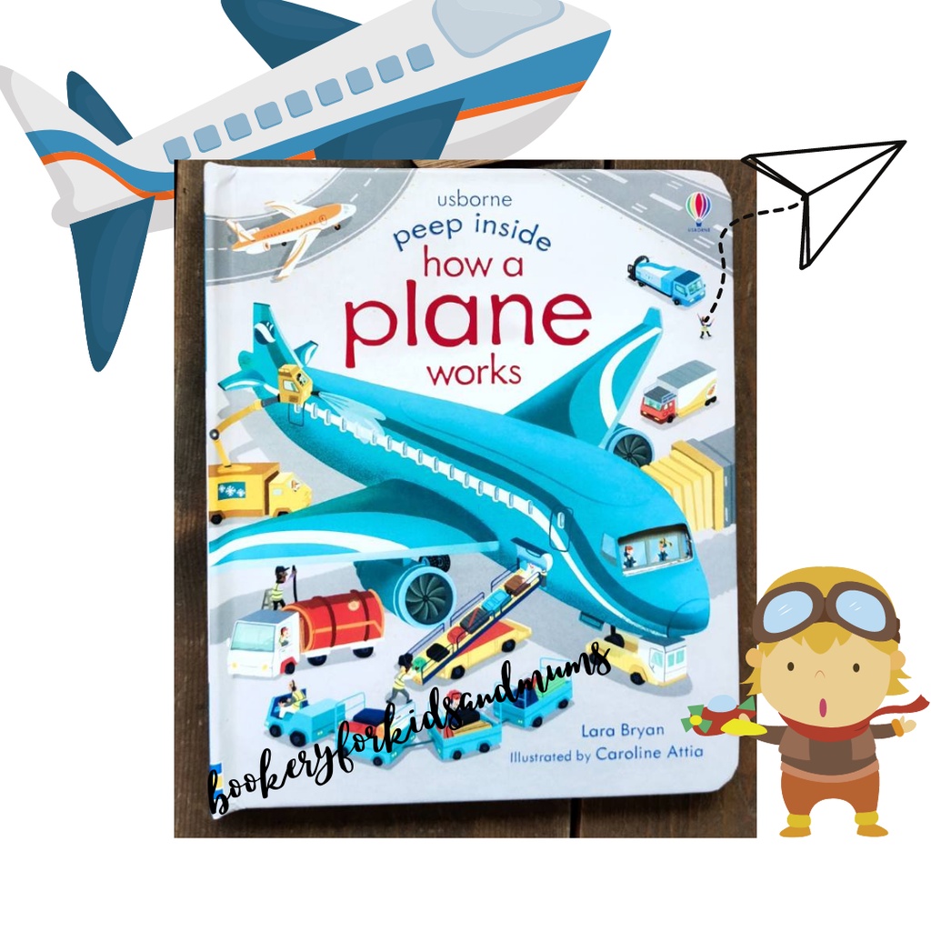 Usborne PEEP INSIDE series How a Plane Works (slight dents on book ...