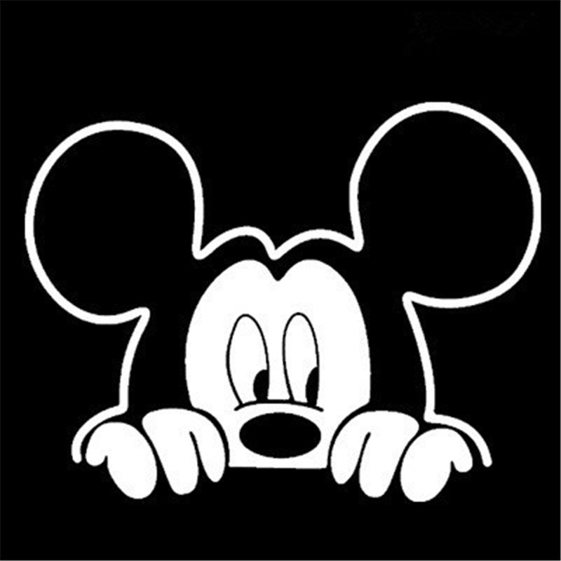 DSN Minnie Mickey Mouse Sticker Cartoon Car Sticker Reflective ...