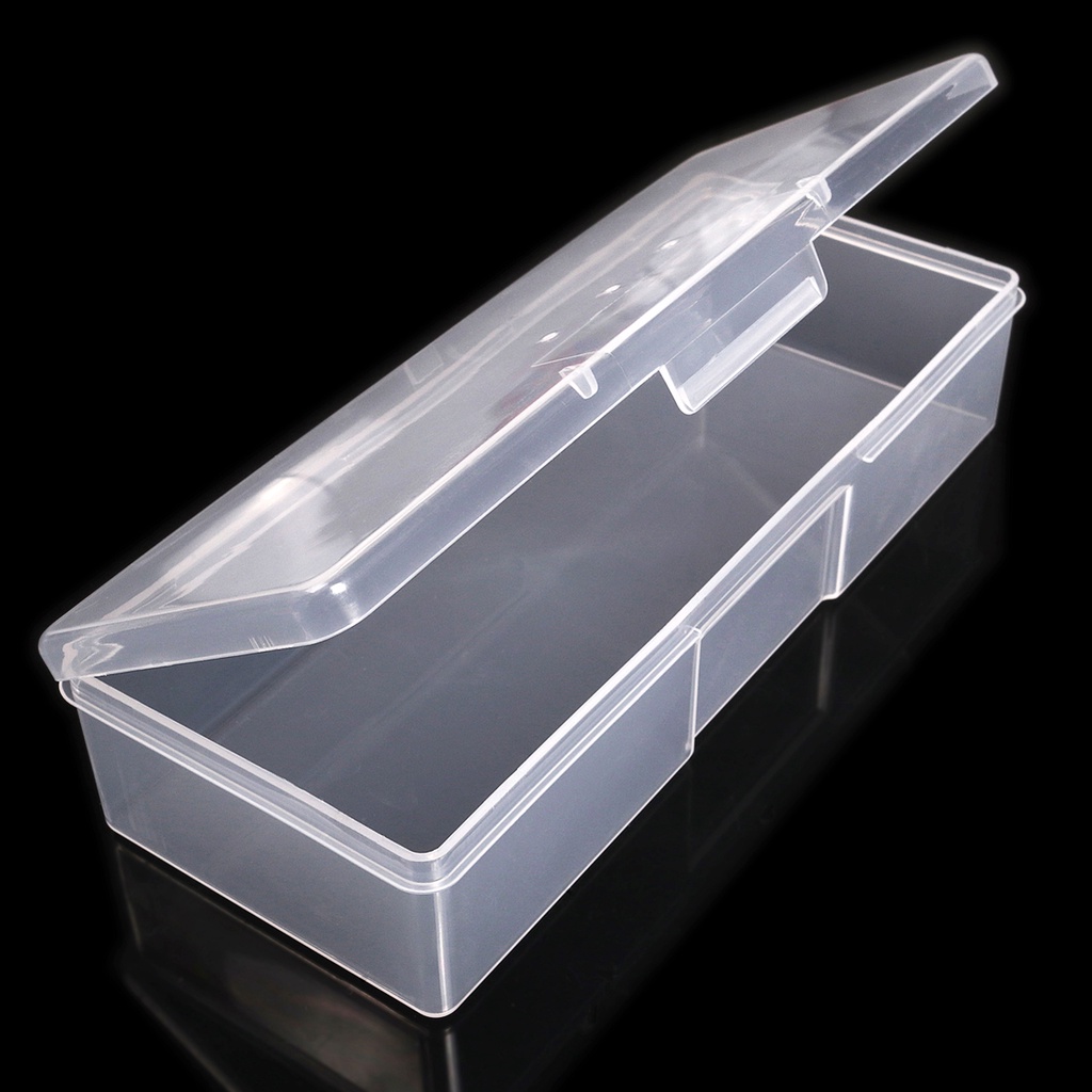 Monja Nail Art Rectangle Translucent Plastic Storage Box Dotting ...