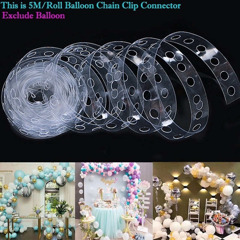 1 Roll Balloon Chain Connector Balloon Arch Kit Birthday Wedding Party ...